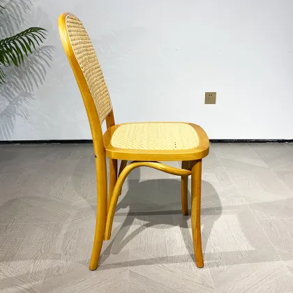 Thonet Original Wood Color Vintage Rattan Chair
