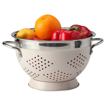 Kitchen Strainer Colander Matte White