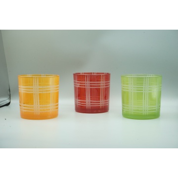 Großes Kerzenglas aus Glas