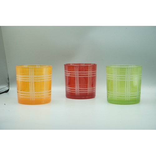 Großes Kerzenglas aus Glas