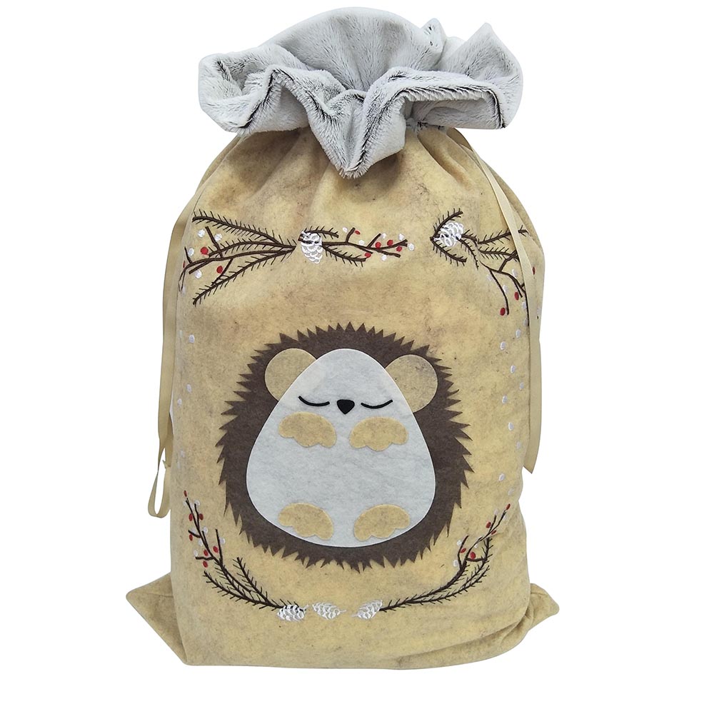 Hedgehog christmas sack(2)