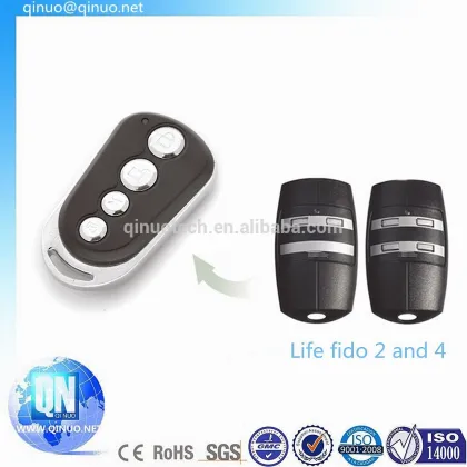 Rolling Code Life Fido 2 and Fido 4 Garage Door Remote Control Replacement