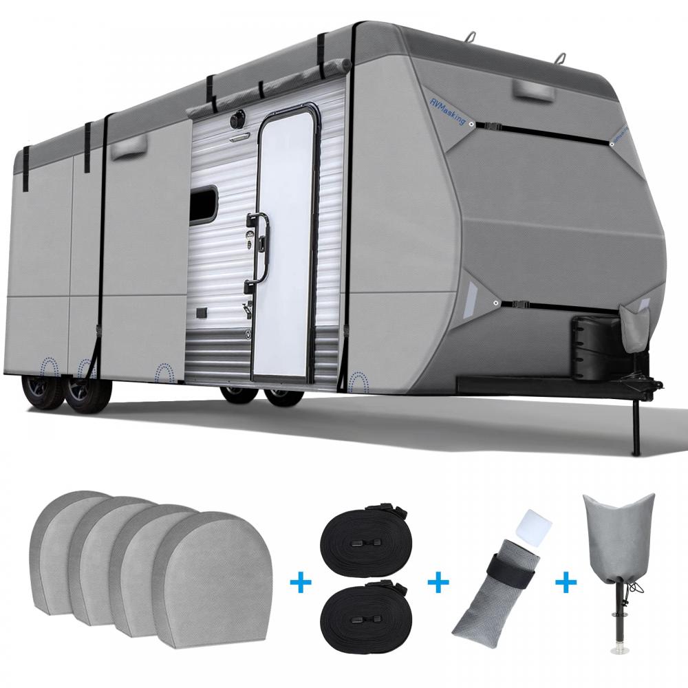 Tugas Berat 6Layers Top RV Travel Trailer Cover