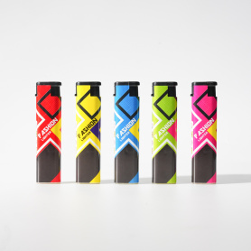 Windproof Flame Piezo Cool Lighter with Wrapper