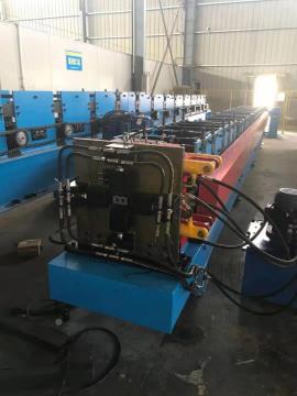 Steel gutter downspout cold roll forming machine