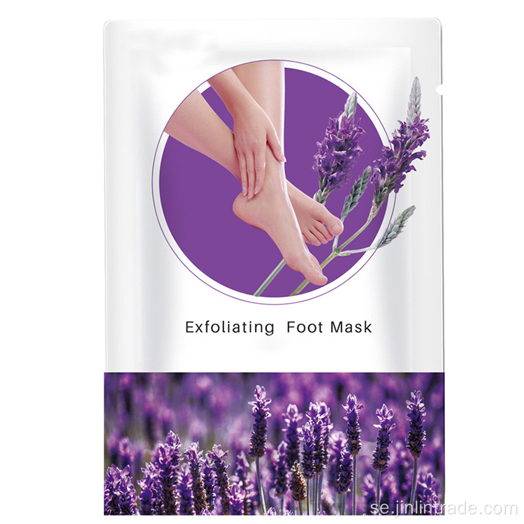 Grossistförsäljning fuktgivande fotmask strumpor lavendel fötter peeling