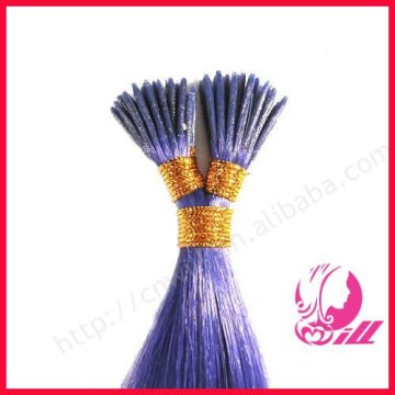 Blue Hair Stick/I-tip Hair Extension Cheap Human Remy Hair