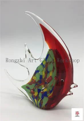 Big Red Fish Glass Sculpture