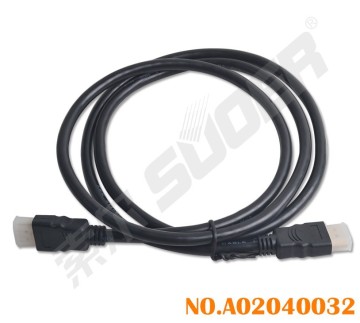 Factory Prijs HD-aangesloten draad (HD-1.8m-zwarte injectie zonder magnetische lus zonder vlecht)