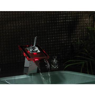 Hot-Sale Brass Square Colourful Led Basin  Faucets