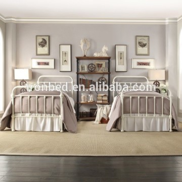 2015 Cheap high quality new fashion style bedroom metal bed kids bed single bed adult bed double bed