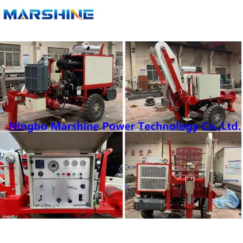50kN stringing puller machine hydraulic cable puller China ...