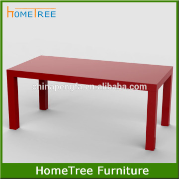 2015Hot Sale Rectangle High Gloss Dining Table/Dining room f