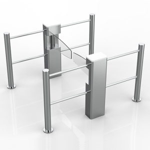 Barrier Biometric Time Attendance System Swing Turnstile