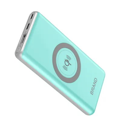 Fast wireless charging power bank 8000mah wireless charging