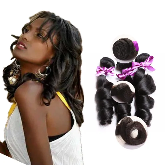 Real Human Hair Bundles With Closure  Hair Vendor 360 Degrees Raw Virgin Human Hair Frontal  Bundles