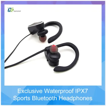 IPX7 Waterproof Sweatproof Sports Wireless Headphones