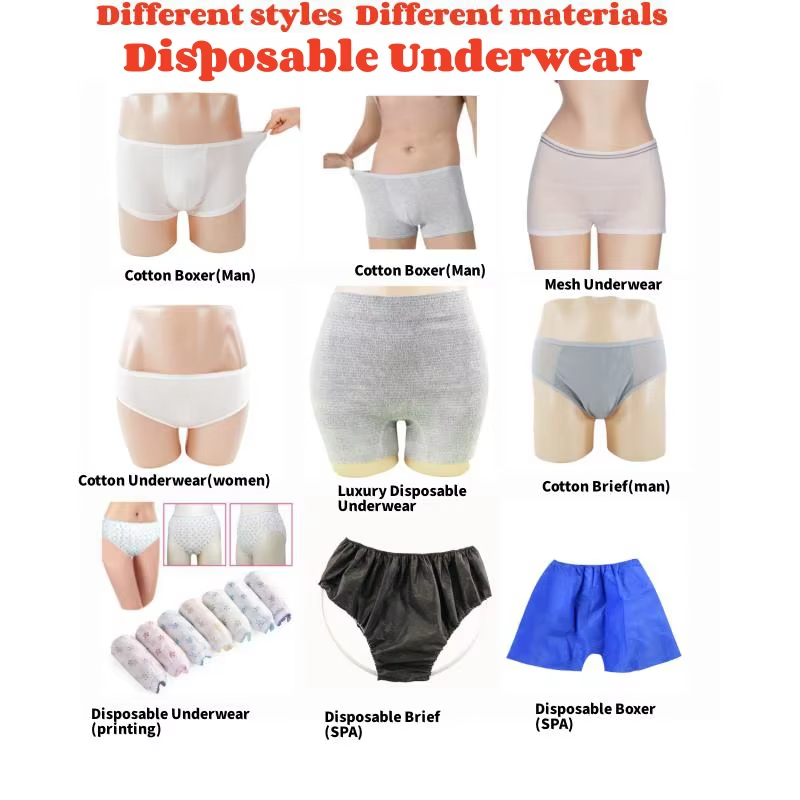 Disposable Cotton Blend Underwear