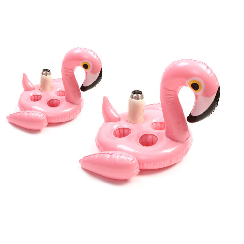 Water Party Inflatable Cool Drink Float Summer Inflatable Drink Float Flamingo Shape Manufactory