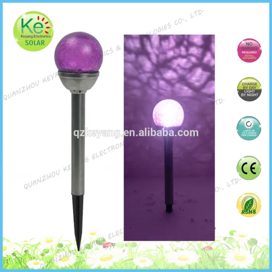 Path light glass ball solar power outdoor led lighting
