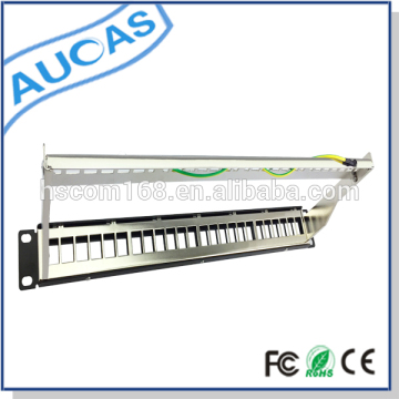 4u fiber optic patch panel / 4u patch panel / 24 port cat6 patch panel