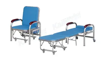 Hospital Sleeping Accompany Chair Folding Stainless Steel