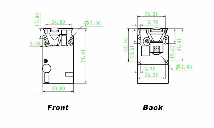 605 ttl diagram for Laser Distance Sensor