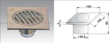 Aluminium Nickel Brushed Floor Drain With Four-function 
