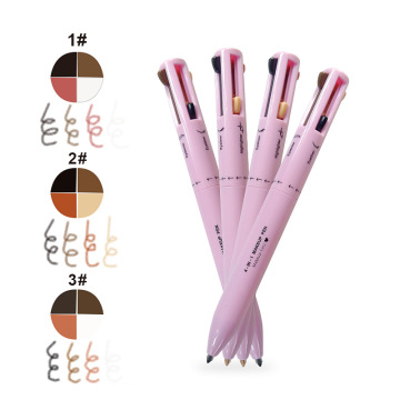 Wholesale 4-in-1 Waterproof Makeup Pen: Eyebrow Pencil, Eyeliner, Lipliner, and Highlighter