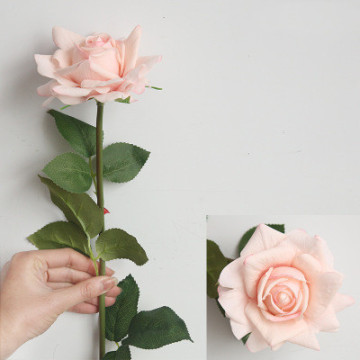 YAYUN Y-2020 12cm Artificial 3D Real Touched Latex Rose Flower for Home Decoration