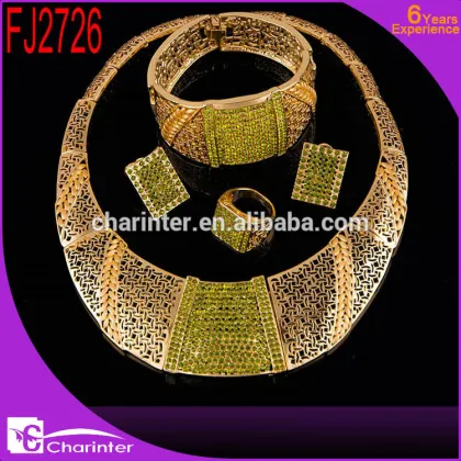 african gold plating jewelry set jewelry set necklace jewelry set necklace indian jewelry set FJ2727