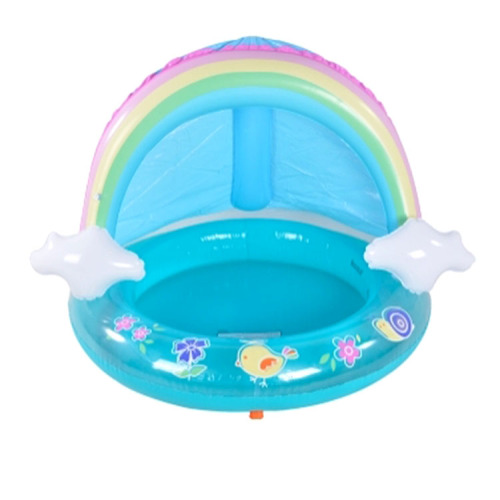 Piscina per bambini arcobaleno con piscina spray a baldacchino