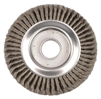 10 Inch Multilayer Row Twisted Wire Wheel Brush
