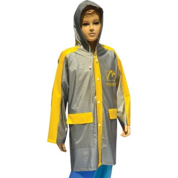 fashion pvc raincoat for kids