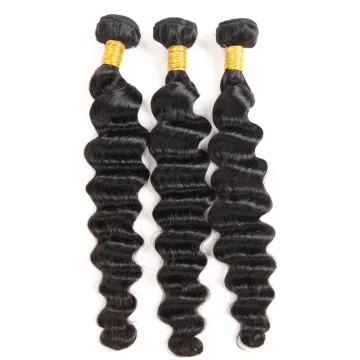 Brazilian loose deep wave hair weave, mink raw loose deep wave bundles