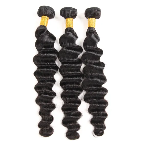 Brazilian loose deep wave hair weave, mink raw loose deep wave bundles
