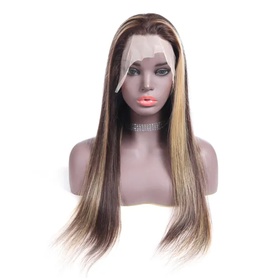 2021 New Style Highlight Wig Raw Virgin Cuticle Aligned Hair Wigs Human Hair Lace Front Natural Hair Wigs for Black Women