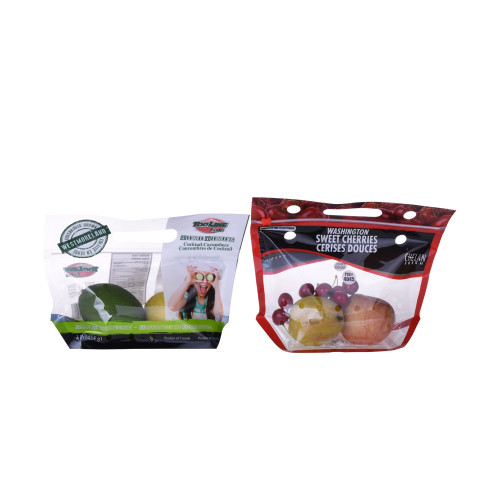 With handle and Tear Notch Sustainable Frozen Food Packaging