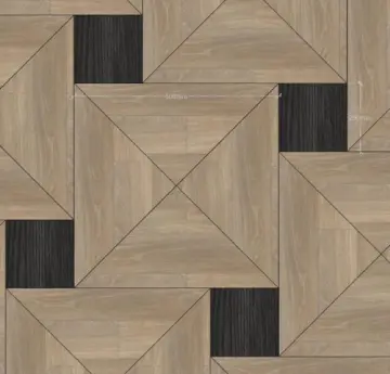 Engineered white oak parquet flooring