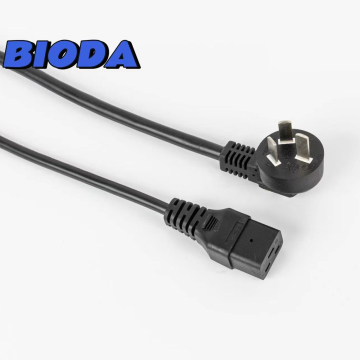 Customizable European Standard Spiral Power Cords with Three-Pronged Plugs: China Factory Solutions
