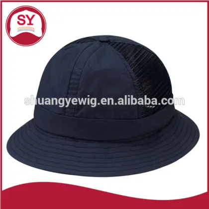 100% cotton bucket hat / two tone brim fisherman bucket hat