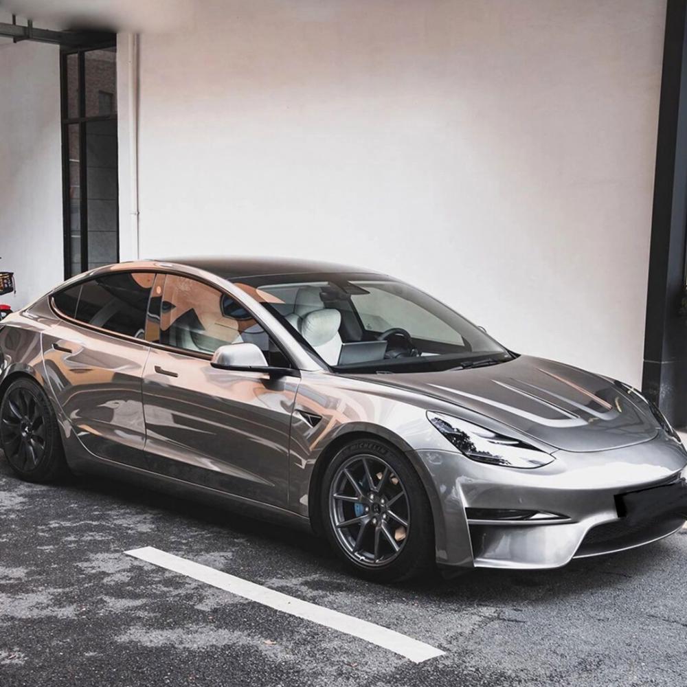 Liquid Metal Silver Car Film