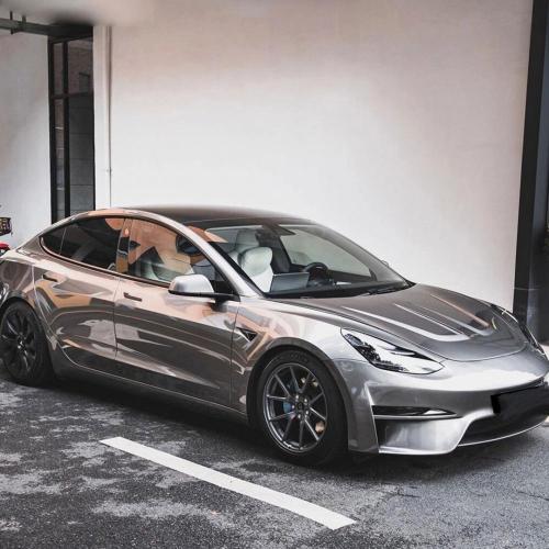 PET Liquid Metal Silver Car Vinyl with Self Repairing