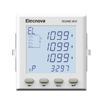 Tre fas LCD -skärm RS485 Power Meter