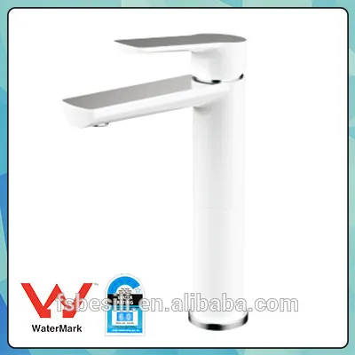 Good Quality Gloss White Wash Basin Mixer Watermark Taps 1460CW