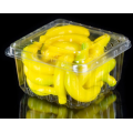 Transparent fruit clamshell with lid