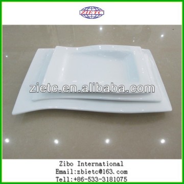 strengthen porcelain dinner set ceramic plain white without printing