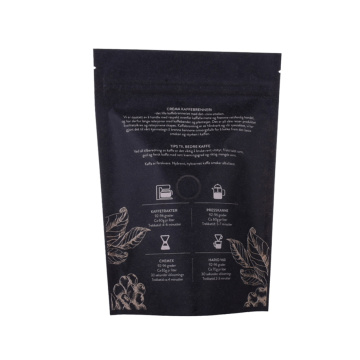 Biodegradable Corn Starch Kraft Paper Valve Upright Coffee Bag