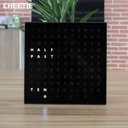 Sharper Image Light Up Electronic Wall Clock - Free Sample LED Display Clock