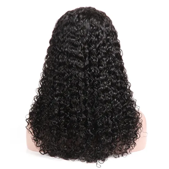 Raw Virgin Malaysia Human Hair 130% 150% 180% Density Water Wave Full Lace Wig Sample